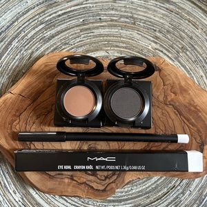 NEW MAC Bundle-Wedge,Print shadows & Fascinating Eye Kohl